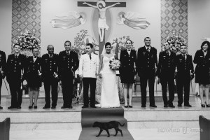 fotografia de casamento com emoção, casamento militar, guarda militar, guarda de honra, fotos de noivos militares,